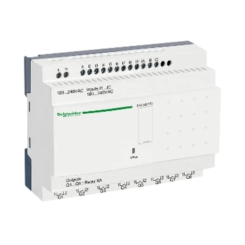 compact smart relay, Zelio Logic SR2 SR3, 20 IO, 100 to 240V AC, no clock, no display — photo 1 of 5