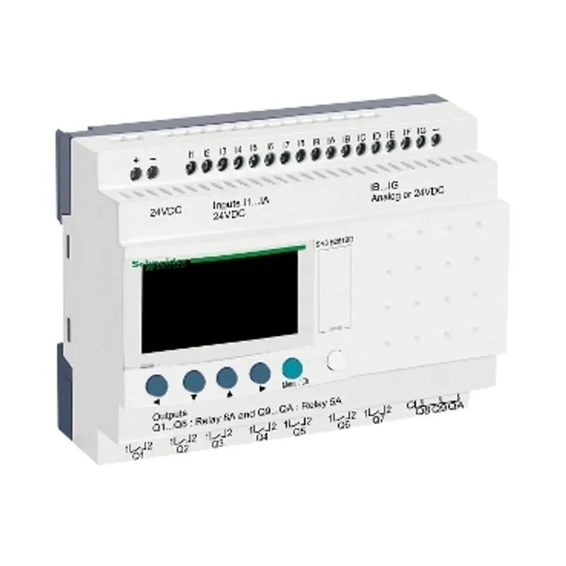 modular smart relay, Zelio Logic SR2 SR3, 26 IO, 24V DC, clock, display, 10 relay outputs — photo 1 of 5