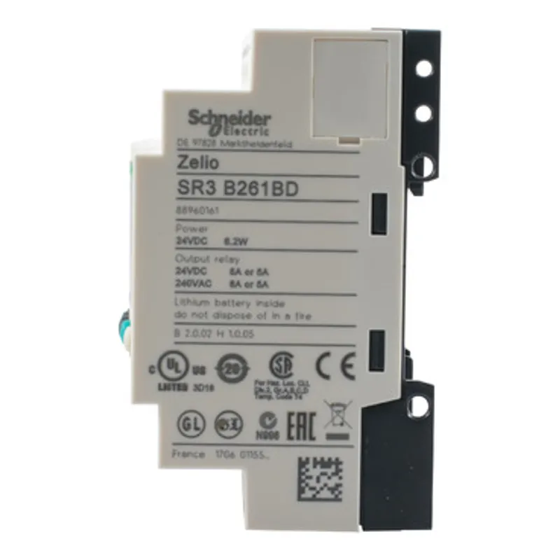 modular smart relay, Zelio Logic SR2 SR3, 26 IO, 24V DC, clock, display, 10 relay outputs — photo 4 of 5