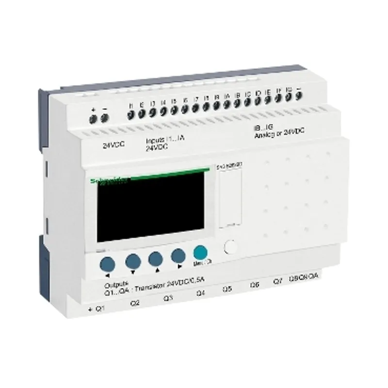 modular smart relay, Zelio Logic SR2 SR3, 26 IO, 24V DC, clock, display, 10 transistor outputs — photo 1 of 4
