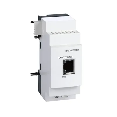 Schneider Electric SR3NET01BD – Communication interface, Zelio Logic SR2 SR3, Ethernet, for SR3 24V DC, smart relay