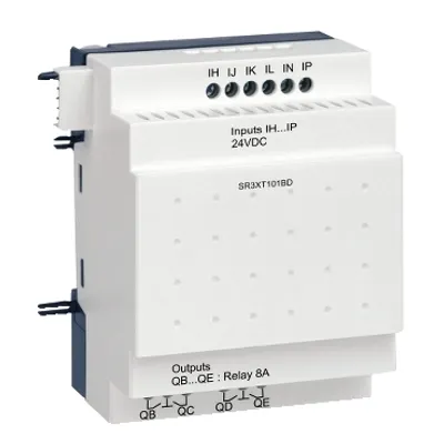 discrete IO extension module, Zelio Logic SR2 SR3, 10 IO, 24V DC