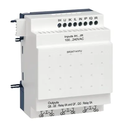 discrete IO extension module, Zelio Logic SR2 SR3, 14 IO, 100 to 240V AC