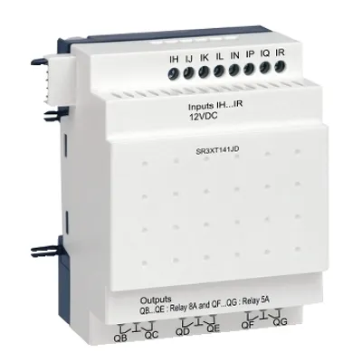 discrete IO extension module, Zelio Logic SR2 SR3, 14 IO, 12V DC