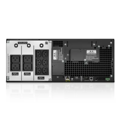 APC Smart-UPS On-Line, 6kVA/6kW, Rackmount 4U, 230V, 6x C13+4x C19 IEC outlets, Network Card, Extended runtime, W/ rail kit, 6-year warranty
