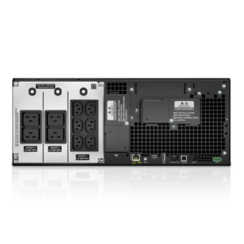 APC Smart-UPS On-Line, 6kVA/6kW, Rackmount 4U, 230V, 6x C13+4x C19 IEC outlets, Network Card, Extended runtime, W/ rail kit, 6-year warranty — photo 1 of 9