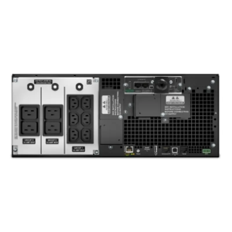 APC Smart-UPS On-Line, 6kVA/6kW, Rackmount 4U, 230V, 6x C13+4x C19 IEC outlets, Network Card+SmartSlot, Extended runtime, W/ rail kit, Marine — photo 4 of 13