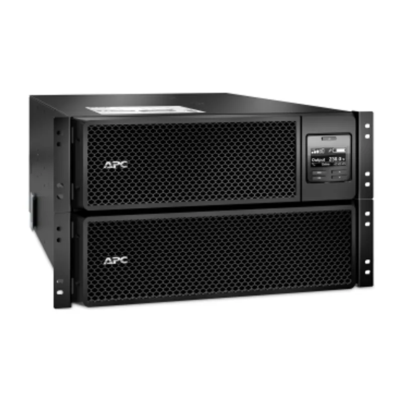 APC Smart-UPS On-Line, 8kVA/8kW, Rackmount 6U, 230V 3:1 and 1:1, 6x C13+4x C19 IEC outlets, Network Card+SmartSlot, Extended runtime, W/ rail kit — photo 1 of 13