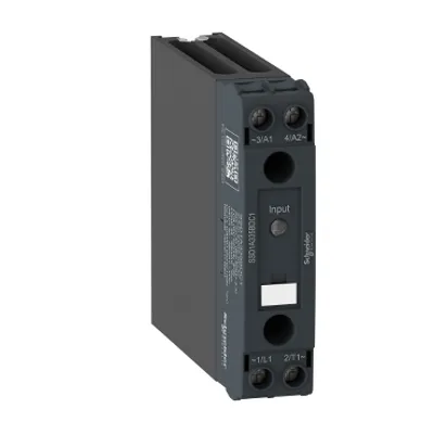 DIN rail mount relay,  Harmony Solid State Relays, 20A, zeroVoltage switching, input 90â€¦280V AC/DC, output 48...600V AC