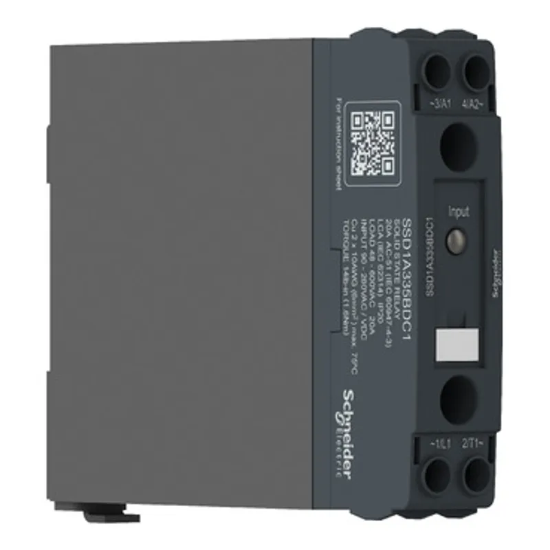 DIN rail mount relay,  Harmony Solid State Relays, 20A, DC switching, input 4 to 32V DC, output 1 to 150V DC — photo 3 of 8