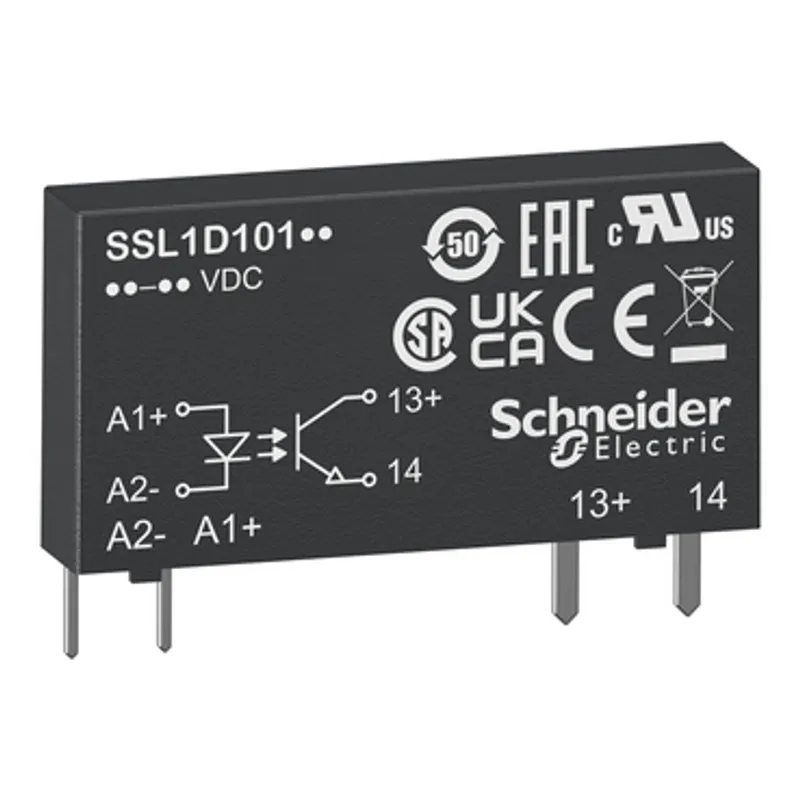 plug in relay, Harmony Solid State Slim Relays, 2A, zero voltage switching, input 3 to 12V DC, output 24 to 280V AC — photo 1 of 12