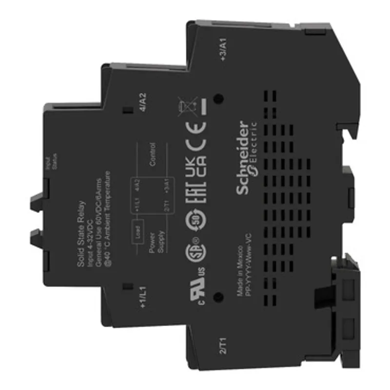 single phase relay, Harmony Solid State Modular Relays, 6A, DIN rail mount, zero voltage switching, input 18 to 36V AC, output 24 to 280V AC — photo 7 of 11