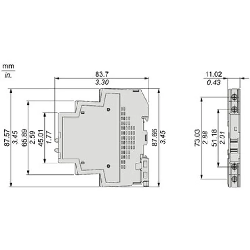single phase relay, Harmony Solid State Modular Relays, 6A, DIN rail mount, DC swtching, input 4 to 32V DC, output 1 to 60V DC — photo 2 of 12