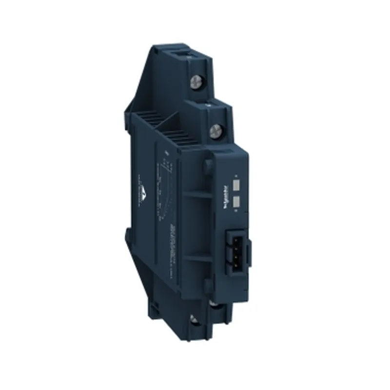 single phase relay, Harmony Solid State Modular Relays, 6A, DIN rail mount, random switching, input 4 to 32V DC, output 24 to 280V AC — photo 1 of 6