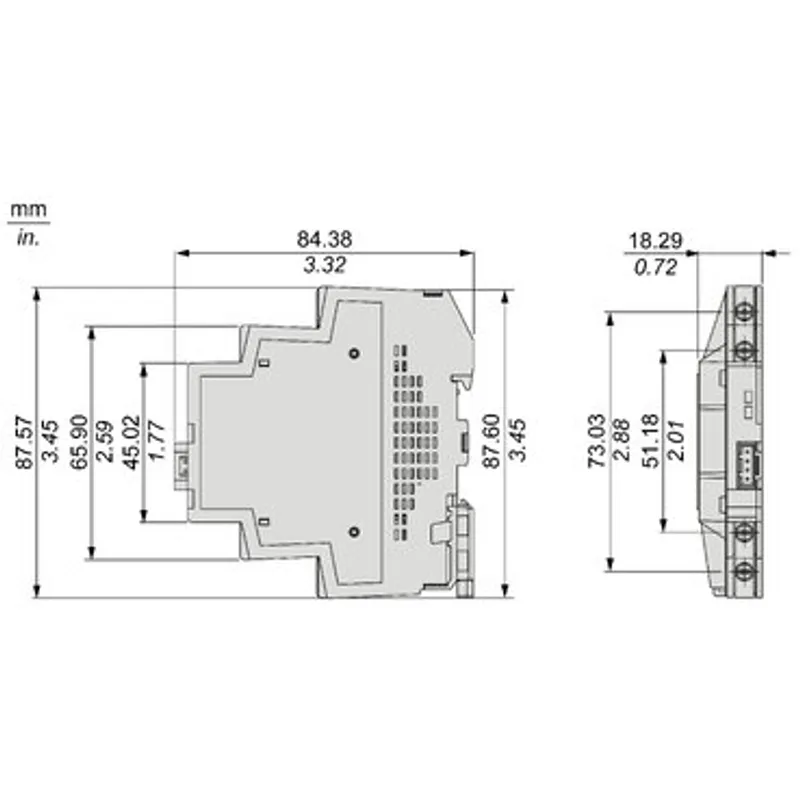 single phase relay, Harmony Solid State Modular Relays, 6A, DIN rail mount, random switching, input 4 to 32V DC, output 24 to 280V AC — photo 2 of 6