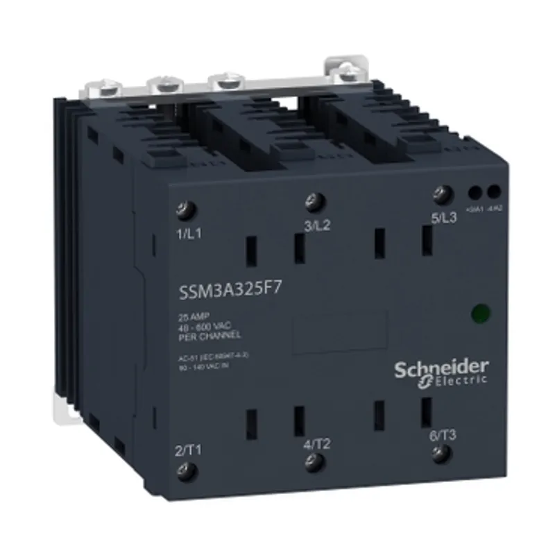 pre Assembled, Harmony Solid State Relays, 25A, DIN rail mount, random switching, input 4...32V DC, output 48...600V AC — photo 1 of 4