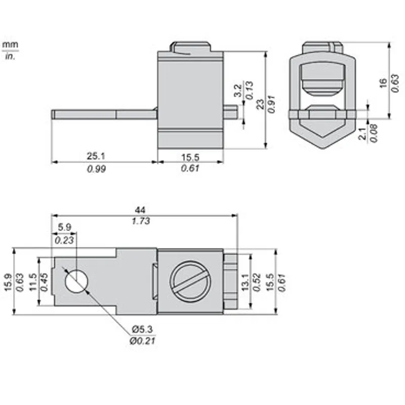 mounting accessory, Harmony Solid State Relays, copper — photo 2 of 3