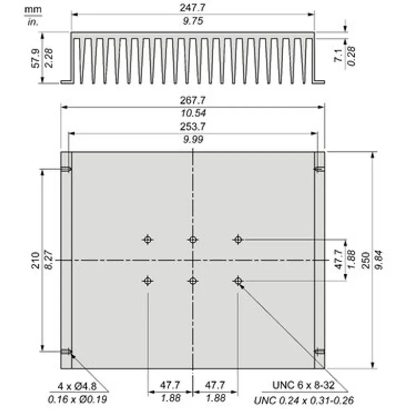 heat sink, Harmony Solid State Relays, thermal resistance 0.2 degree C W — photo 2 of 3