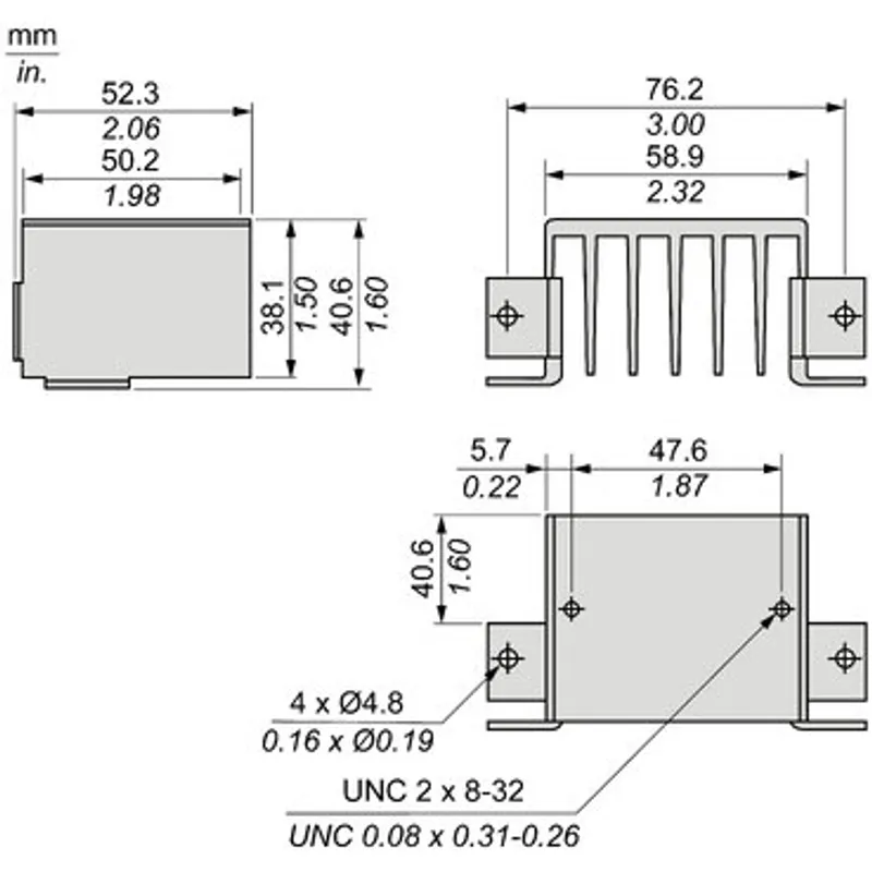 heat sink, Harmony Solid State Relays, thermal resistance 2.5 degree C W — photo 2 of 3