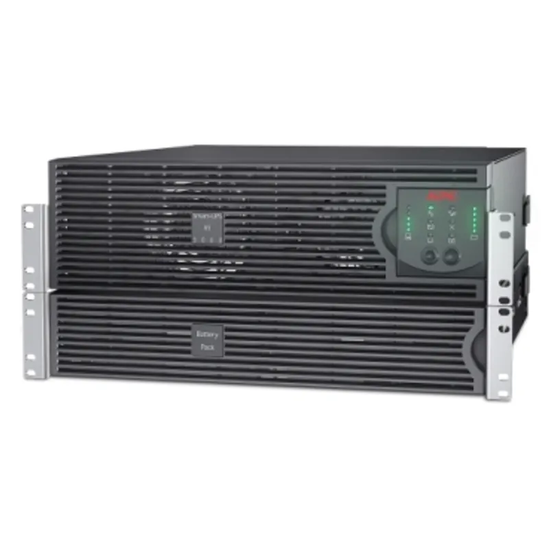APC Smart-UPS RT 5000VA, 230V, with AP9610, hardwired I/O, for 600mm deep rack, 3U, 1x hard wire 3-wire (H N + E) — photo 2 of 4