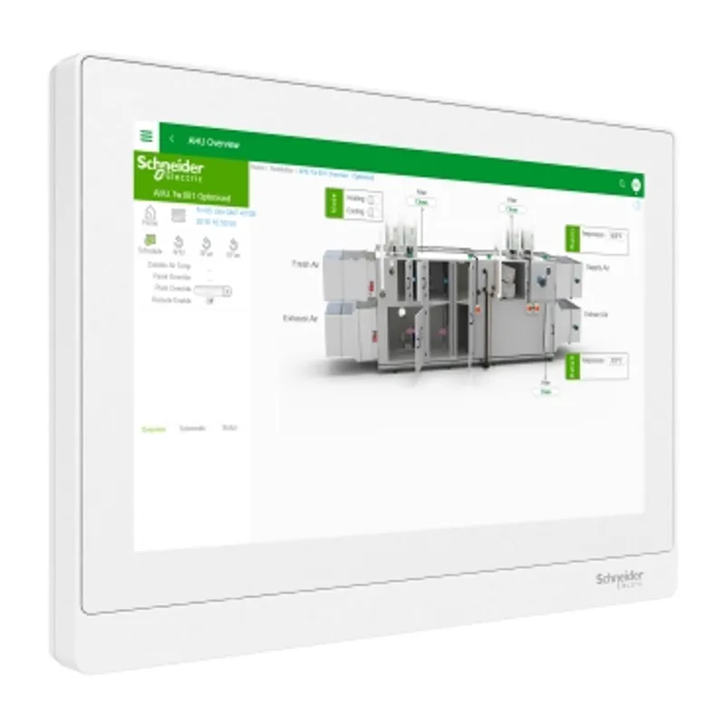 Touch Screen Interface, SpaceLogic, Advanced Display v3 refresh, 10.1" HMI High-resolution Display, 24VAC and DC