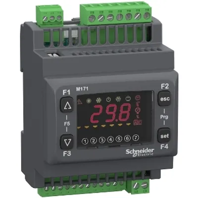 Controller, Modicon M171/M172/M173, optimized optimized, display 14 IO, Modbus, 100-240V AC