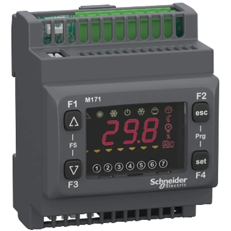Controller, Modicon M171/M172/M173, optimized display 22 IO, Modbus, 2 SSR