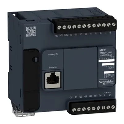 Logic controller, Modicon M221, 16io tr.npn