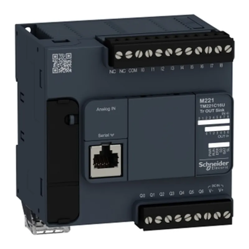 Logic controller, Modicon M221, 16io tr.npn
