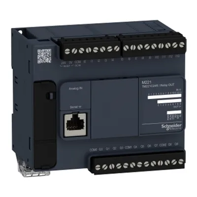 logic controller, Modicon M221, 24 IO, relay