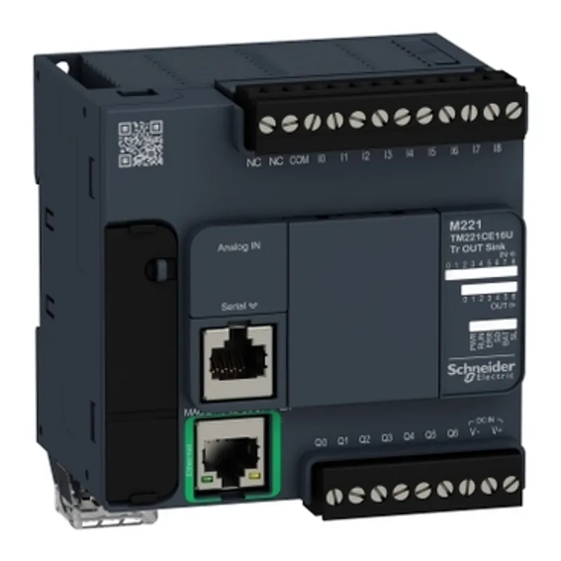 logic controller, Modicon M221, 16 IO, transistor, NPN, Ethernet
