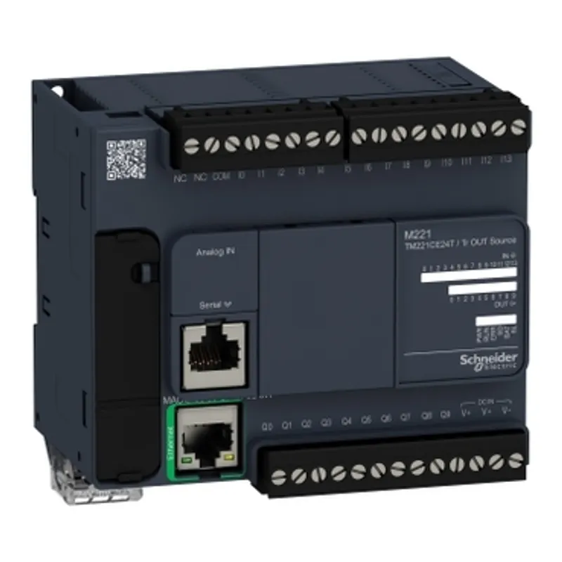 logic controller, Modicon M221, 24 IO, transistor, PNP, Ethernet