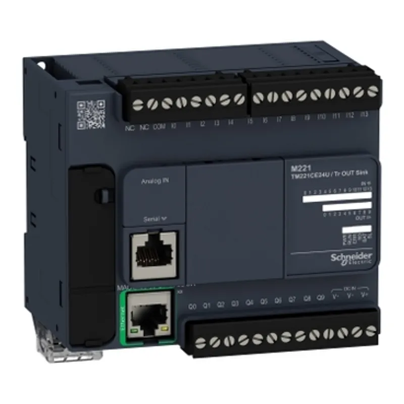 Logic controller, Modicon M221, 24io tr.npn ethernet