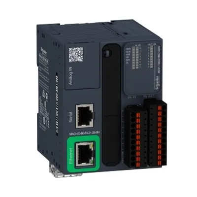 logic controller, Modicon M221, 16 IO, relay, Ethernet, spring