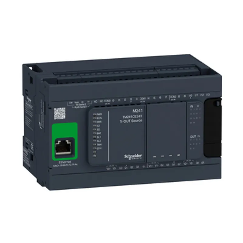 logic controller, Modicon M241, 24 IO, transistor, PNP, Ethernet