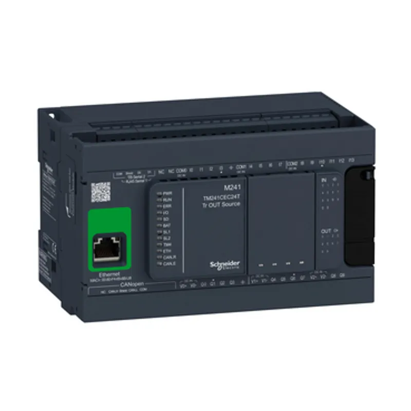 logic controller, Modicon M241, 24 IO, transistor, PNP, Ethernet, CAN master