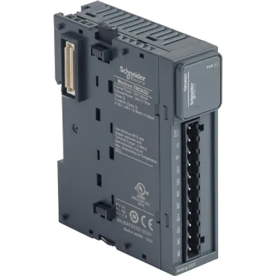 analog output module, Modicon TM3, 2 outputs, screw, 24V DC