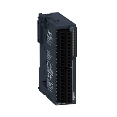 discrete output module, Modicon TM3, 16 outputs transistor NPN, screw