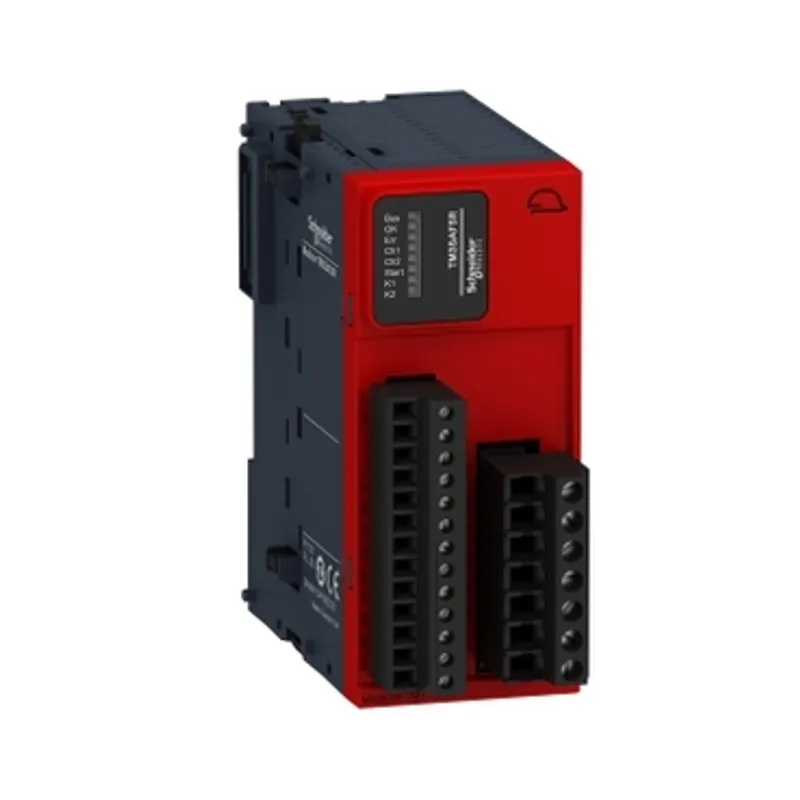 safety module, Modicon TM3, 1 function, Cat 4 PL e, SIL CL3, screw, 24V DC — photo 1 of 6