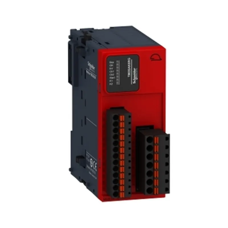 safety module, Modicon TM3, 3 function, Cat 4 PL e, SIL CL3, spring, 24V DC — photo 1 of 6