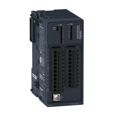 counter module, Modicon TM3, high speed, 2 channels HSC, 10 inputs, 8 outputs, spring