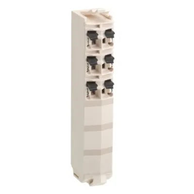 Modicon TM5, terminal block, 6 contacts, white, quantity 1