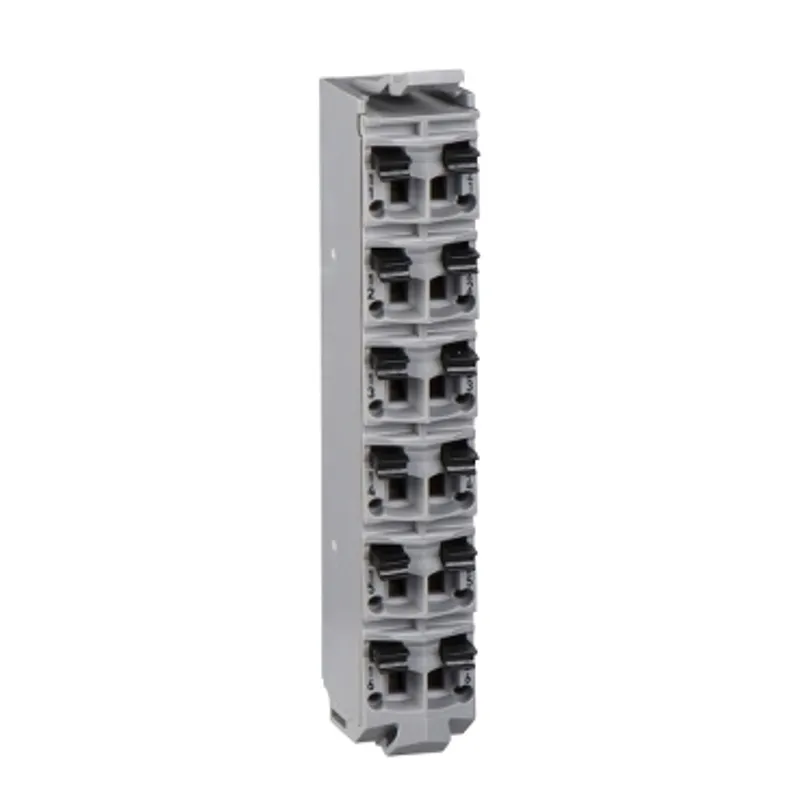 Modicon TM5, terminal block, 12 contacts, black, quantity 1