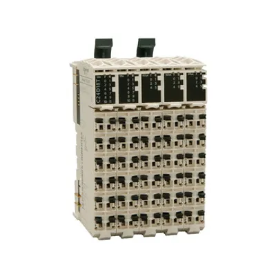 compact I/O expansion block, Modicon TM5, 42 IO, 24 DI, 18 DO, transistor