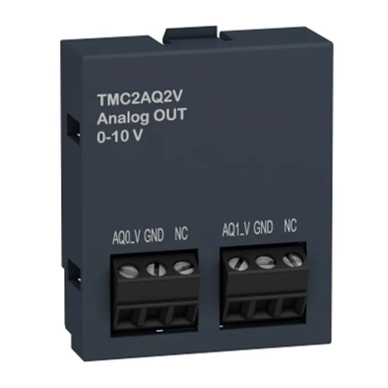analogue output cartridge, Modicon M221, 2 analog voltage outputs, IO extension