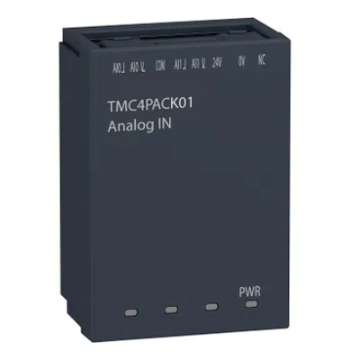 Analogue input cartridge, Modicon M241, packaging 2 analog inputs