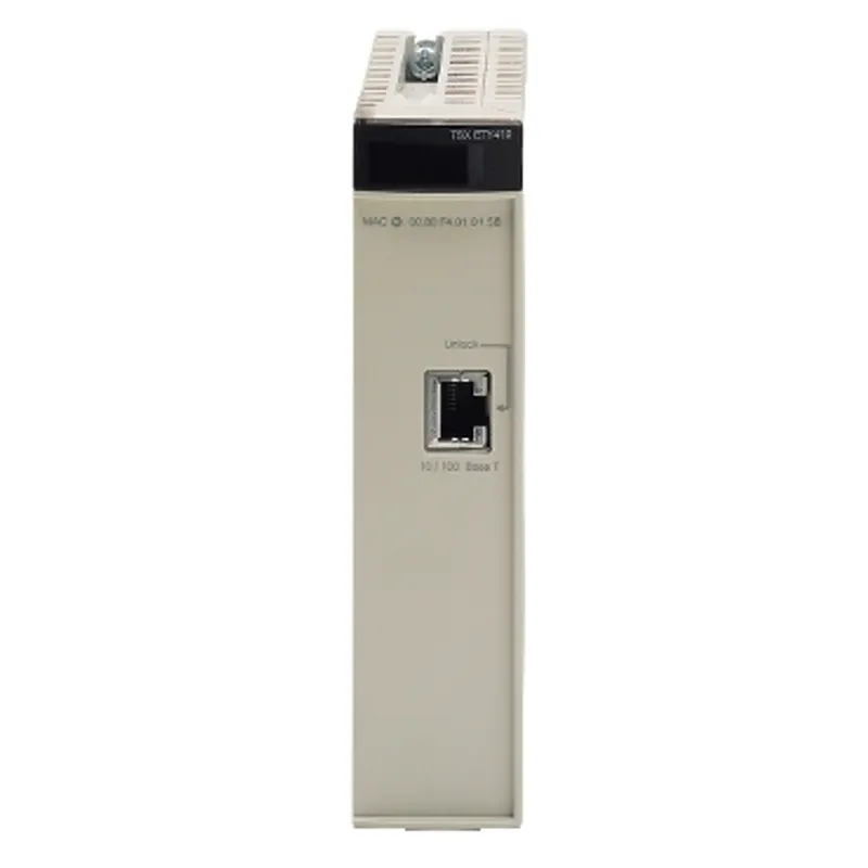 Refurbished EtherNet TCP/IP module, Modicon Premium, Modbus TCP, UNI-TELWAY, FactoryCast configurable, 530mA at 5VDC, 10Mbit/s