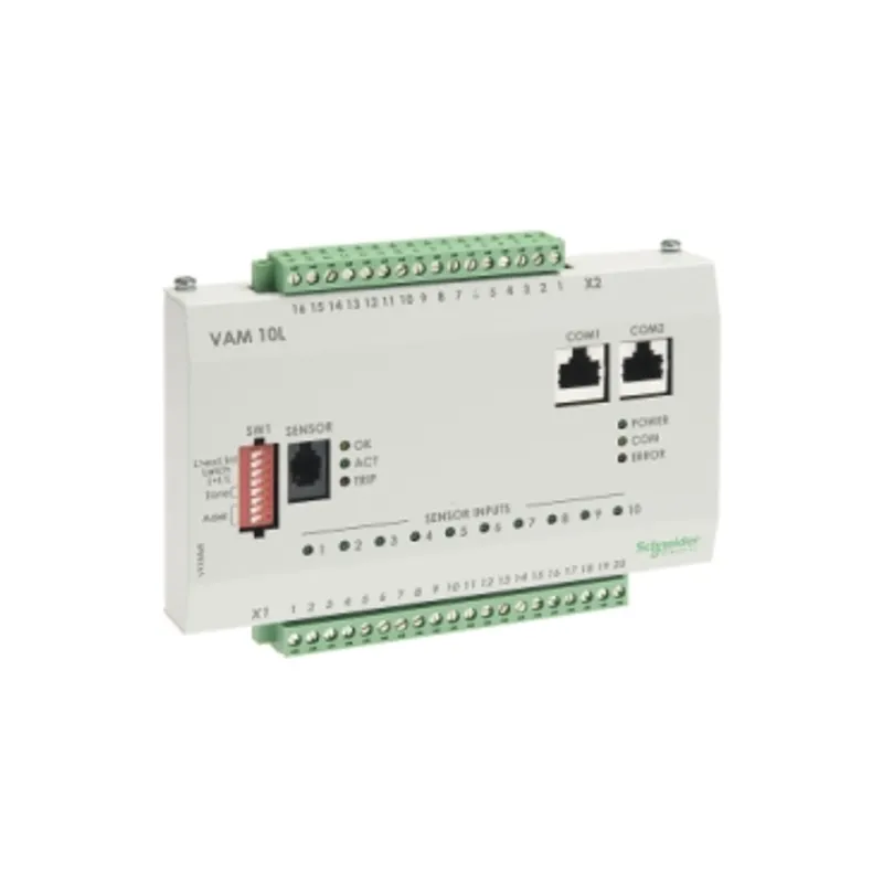Arc flash current detection IO, VAM10L, 10 sensors, 1 trip contact, compatible with PowerLogic A5