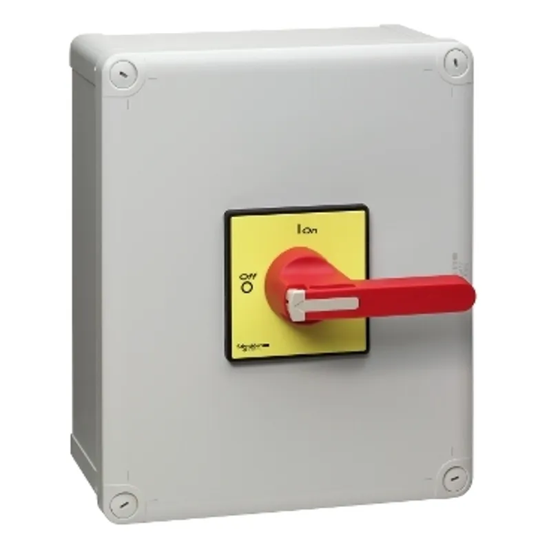 Enclosed switch disconnector,TeSys Control,for ON/emergency stop,100A,IP65,long handle — photo 1 of 2