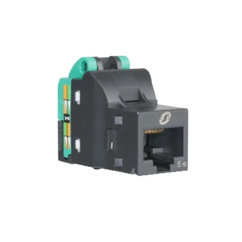 RJ45 network socket, Actassi, Unshielded, Cat 5e, DPM bag x 1, dark grey — photo 1 of 3